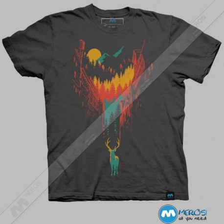 تیشرت طرح Trip into Town 