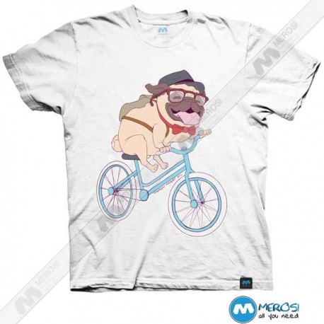تیشرت طرح Hipster Pug 