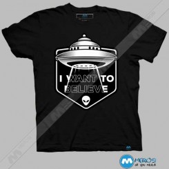 تیشرت طرح I Want To Believe 