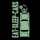 تیشرت طرح Eat Sleep Car