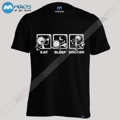 تیشرت طرح Eat Sleep Soccer