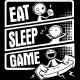 تیشرت طرح Eat Sleep Game