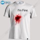 تیشرت طرح I'm Fine