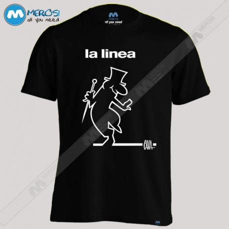 تیشرت طرح La Linea Logo