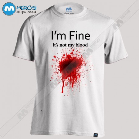 تیشرت طرح it's not my blood