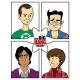 تیشرت طرح Big Bang Theory Faces