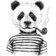 تیشرت طرح Panda