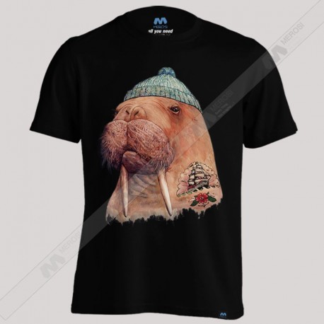 تیشرت طرح Tattooed Walrus